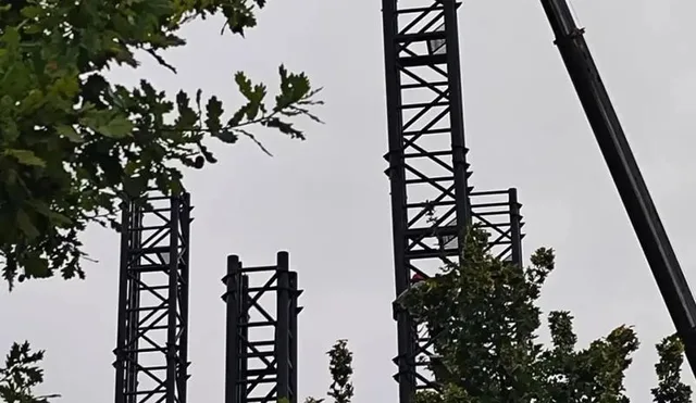 Жители Краснодара спорят в соцсетях о том, что строят в парке Галицкого рядом с амфитеатром