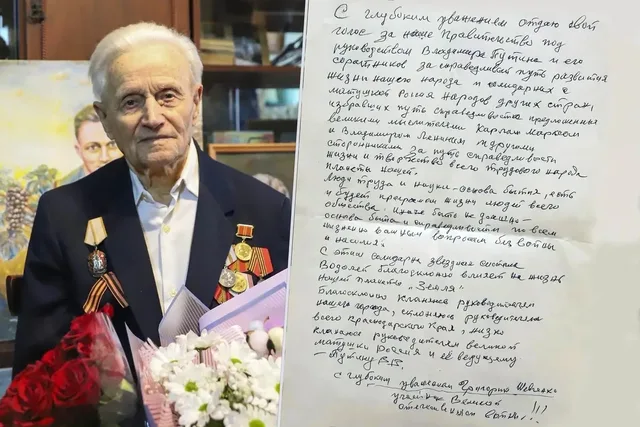 Ветеран Шевченко оставил письмо для потомков после голосования в Усть-Лабинске