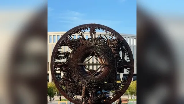 Загадочный арт-объект в виде Солнца появился в парке «Краснодар»
