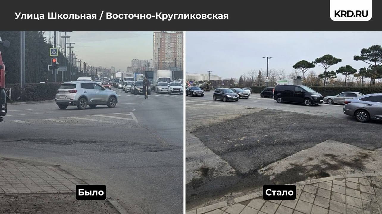 В Краснодаре с начала 2025 года ямы отремонтировали на более 100 участках дорог