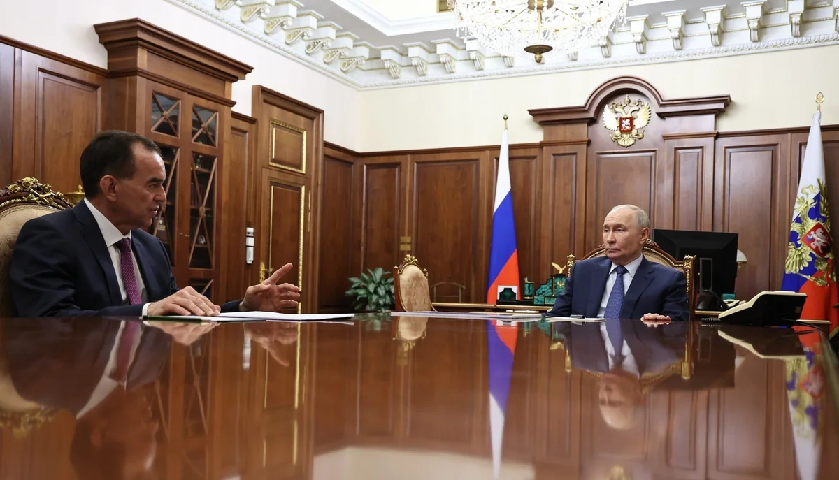 Кондратьев доложил Путину об экономических показателях Краснодарского края