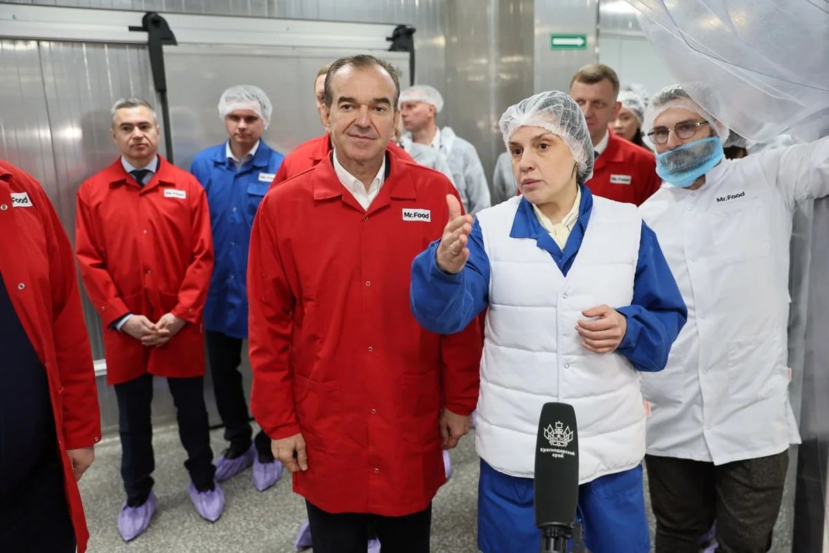 Кондратьев оценил работу предприятия по производству готовой еды в Краснодаре