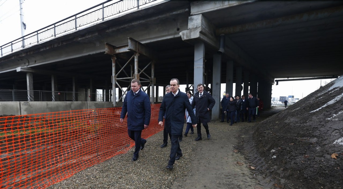 Кондратьев поручил ускорить темпы ремонта Фадеевского моста в Краснодаре