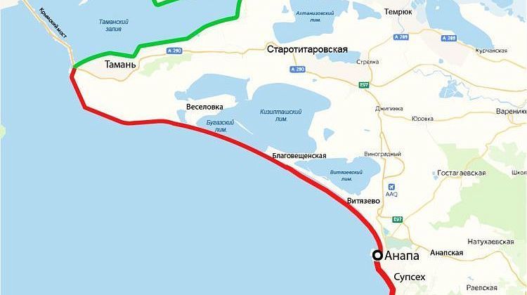 Красный код: карта закрытых пляжей Анапы и Темрюкского района