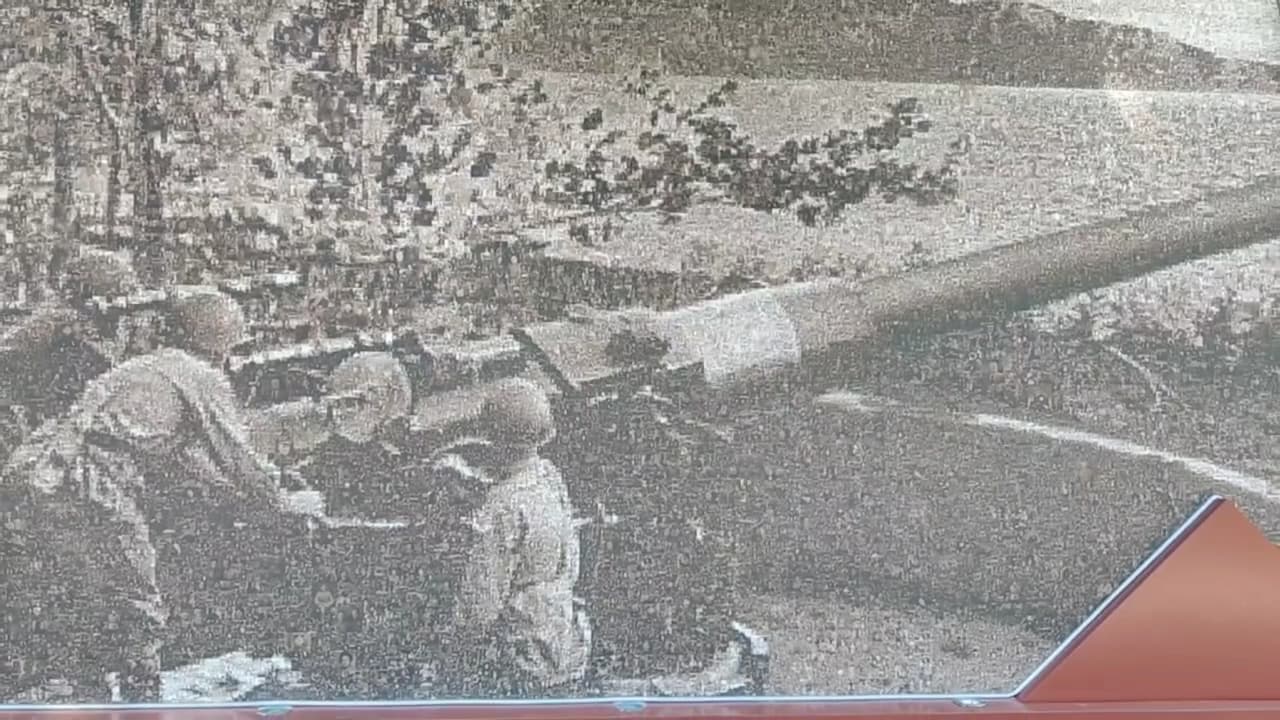 Масштабное панно из фотографий военных лет создали к 80-летию Победы в Туапсе