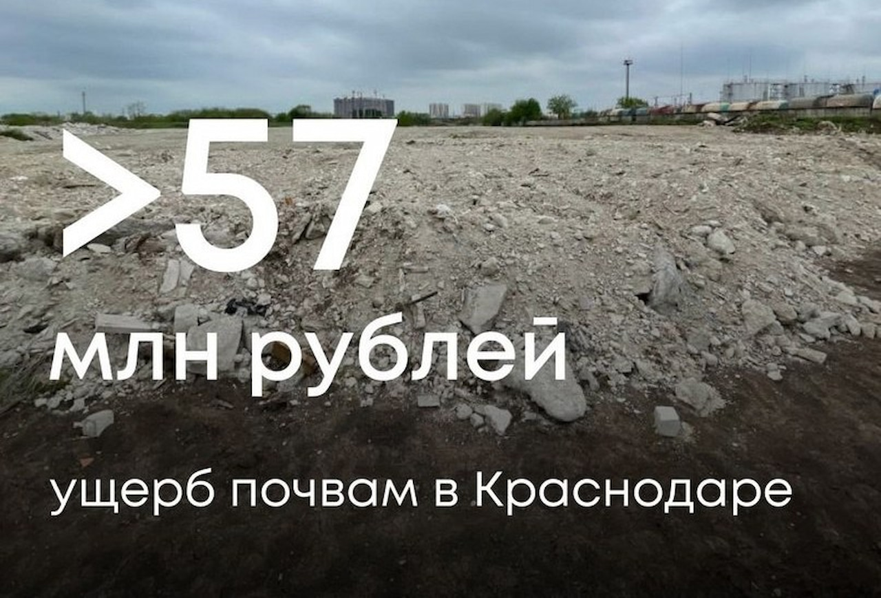 Незаконная свалка в Краснодаре нанесла ущерб природе на 57 млн рублей
