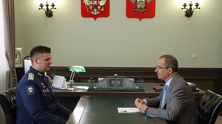 Председатель ЗСК Юрий Бурлачко встретился с участником проекта «Герои Кубани»