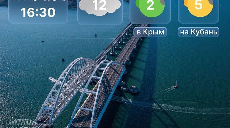 Пятница, вечер: пробки на Крымском мосту в обе стороны