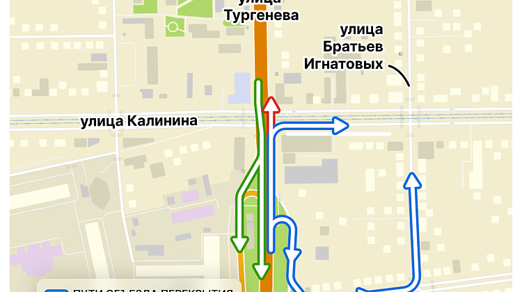 Ремонт на перекрестке Тургенева – Калинина в Краснодаре: въехать в город еще сложнее