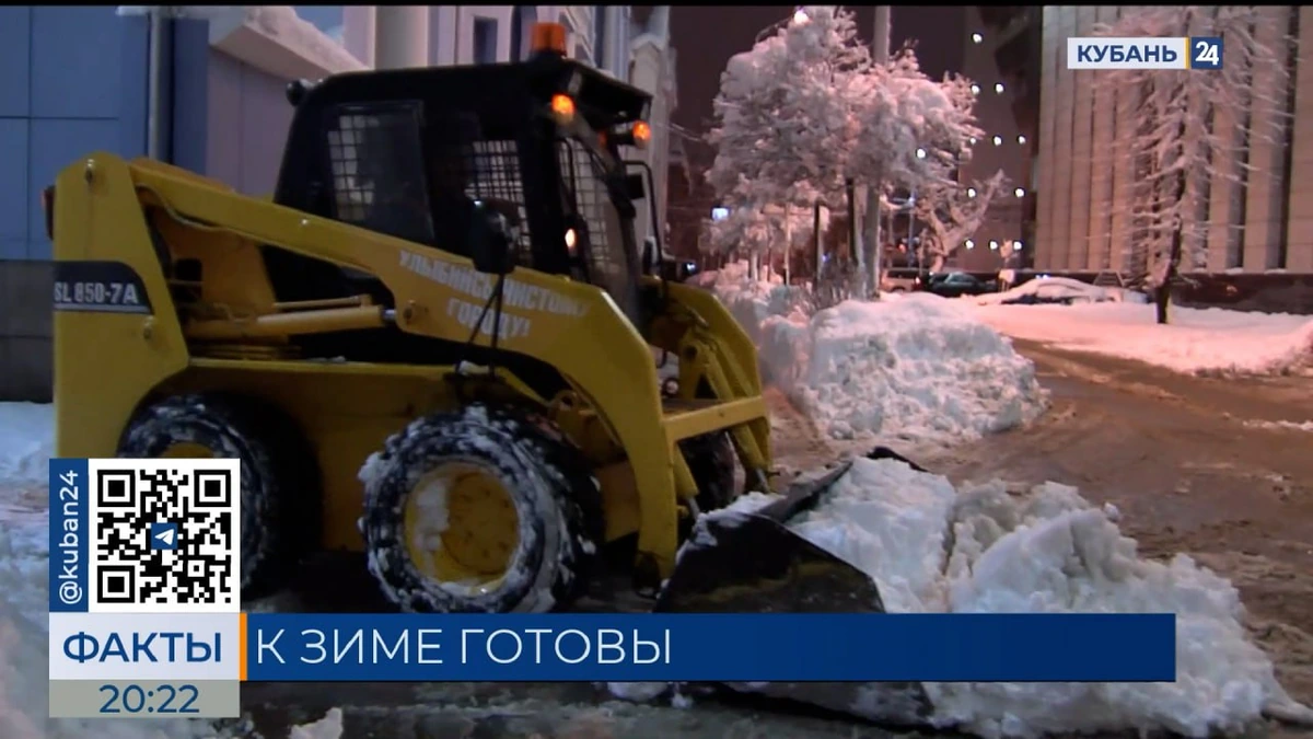 Снегопады и сильный ветер продлятся в Краснодарском крае до конца недели