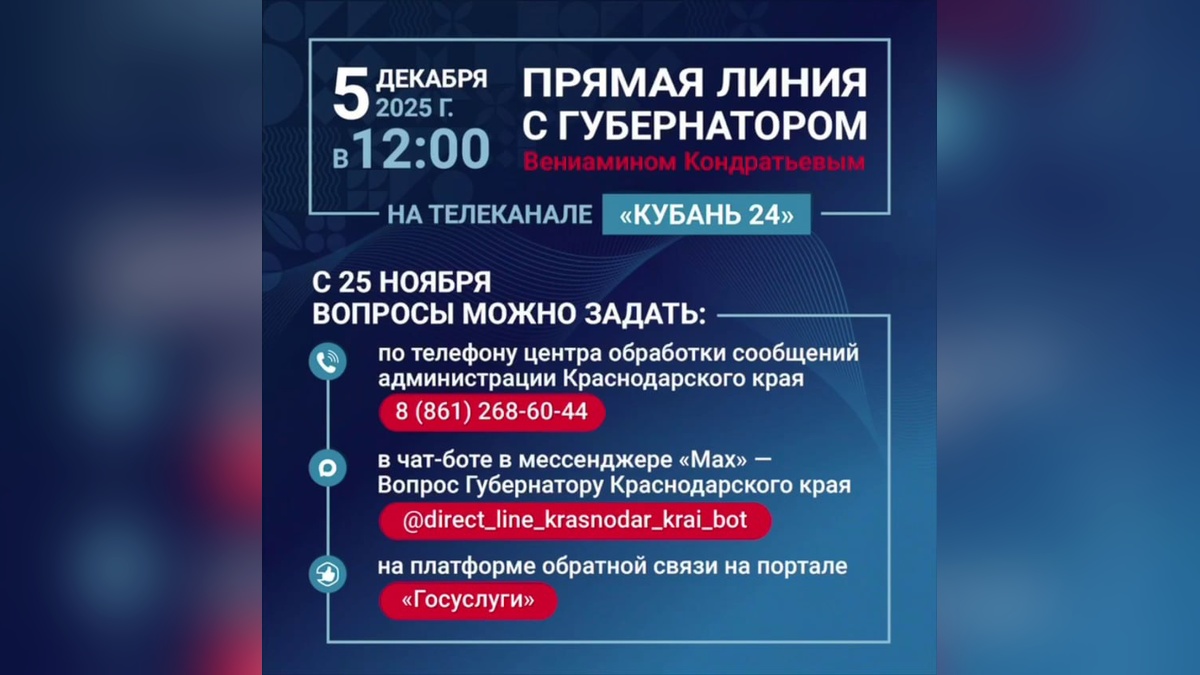 Среди обращений на «Прямую линию» Кондратьева лидирует тема ЖХК