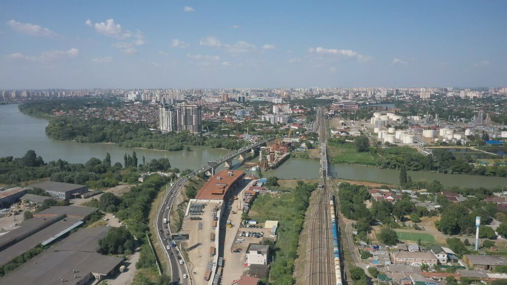 Строительство трех новых мостов через реку Кубань запланировали в Краснодаре