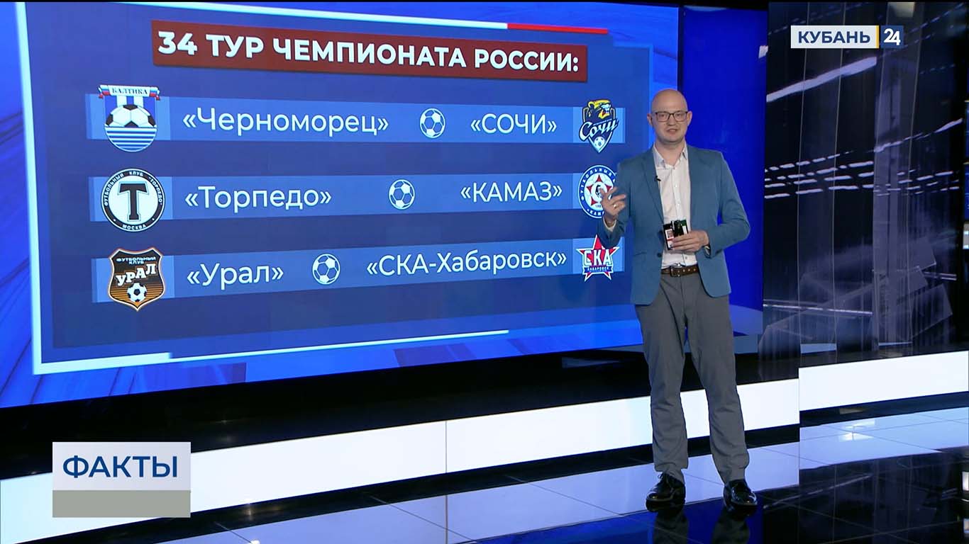 ФК «Черноморец» и «Сочи» 24 мая сразятся за путевки в Российскую Премьер-лигу