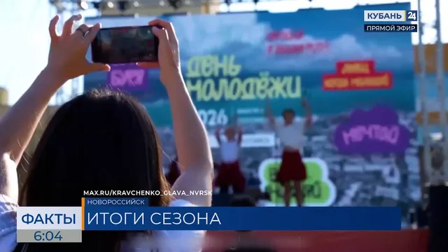 За лето в Новороссийске отдохнули около 600 тыс. туристов