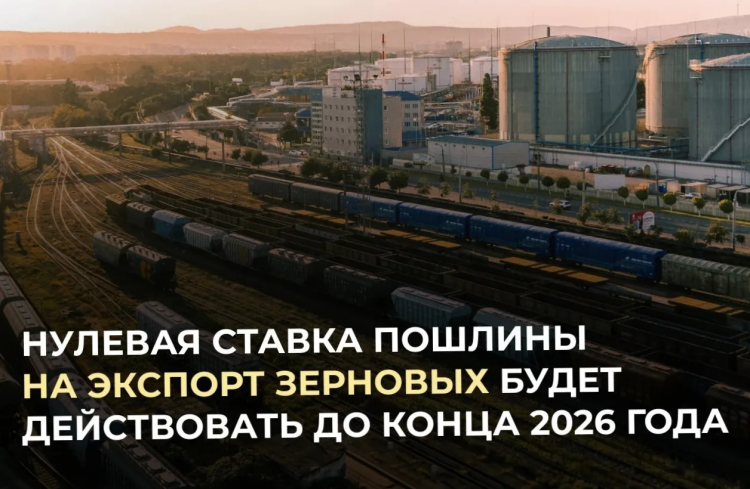 В России до конца года отменена пошлина на экспорт зерновых