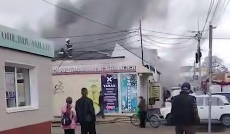 Магазин игрушек сгорел в станице под Краснодаром