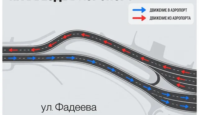 Аэропорт Краснодара разделит транспортные потоки у въезда с 9 октября