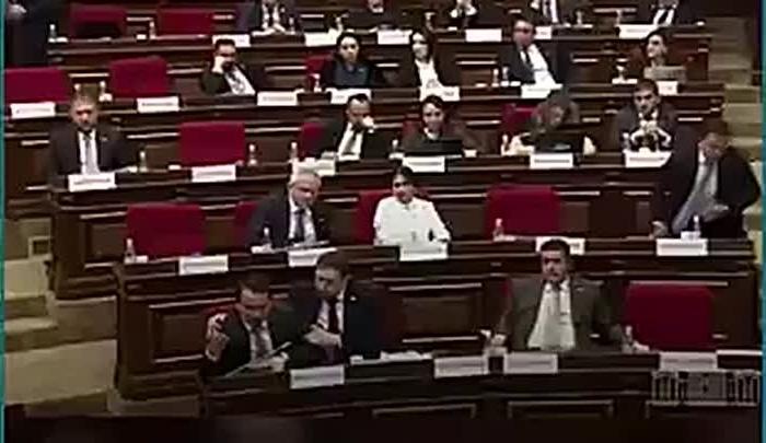 Армения: массовая драка депутатов в парламенте попала в прямой эфир
