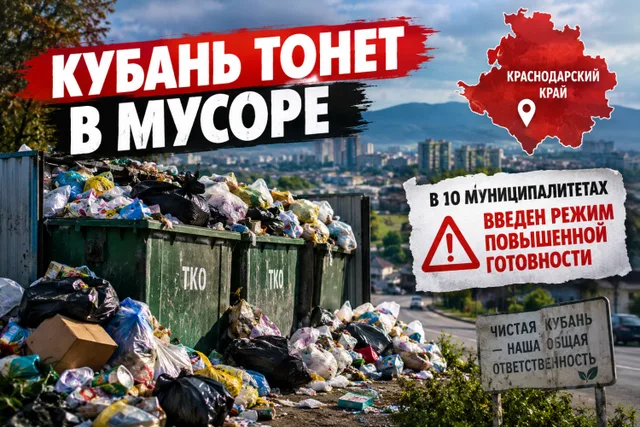 Кубань тонет в мусоре: тяжелый кризис вынудил власти принимать экстренные меры